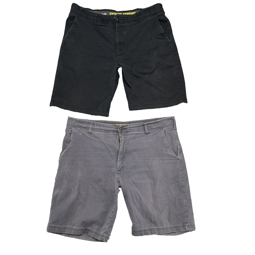 Lee Exteme Comfort LOT(2) Shorts‎ 38 Utility Preppy Gorpcore Performance Travel